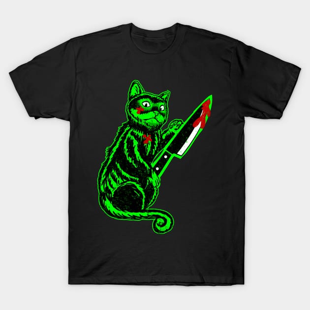 murderer cat T-Shirt by Deduder.store